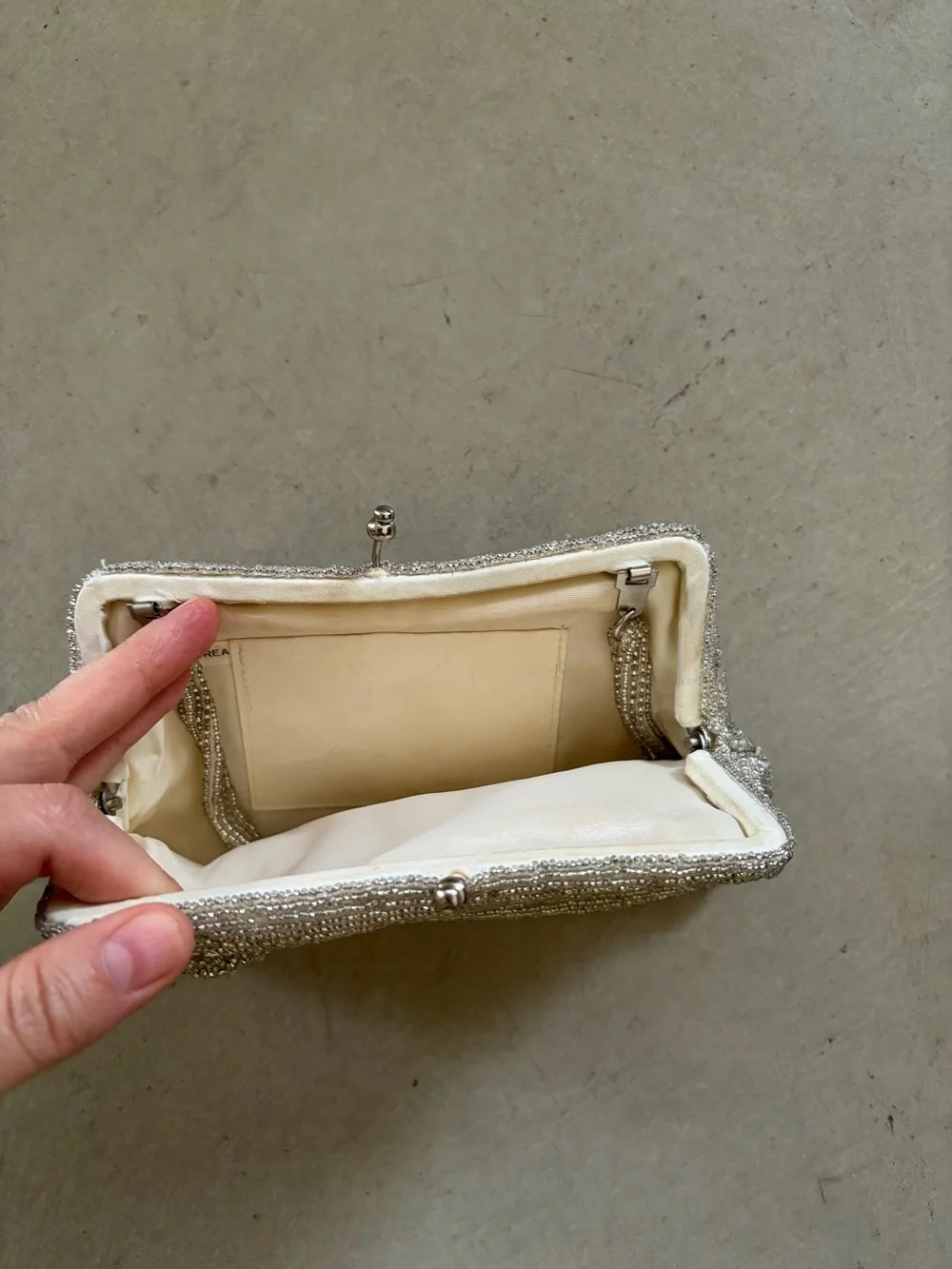 Vintage beaded clutch